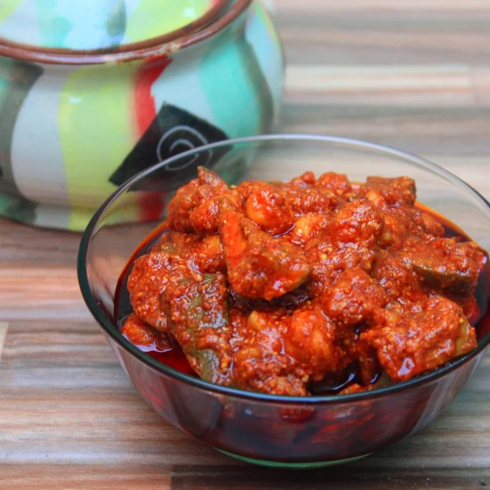 Spicy mango pickle